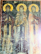 Frescos murales en el Monasterio de Akhtala