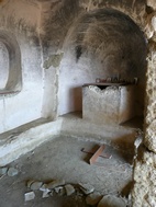 Interior d'una cova al Monestir de Udabno