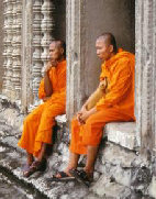 Monjes en Angkor Wat