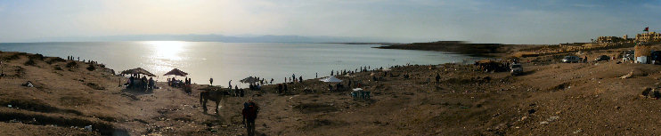 Playa pública en el Mar Muerto