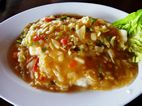 Thai kom yam steamed fish, Khatulistiwa Cafe