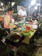 Venta de comida en la calle, Isla Mujeres