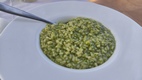 Arroz con pesto