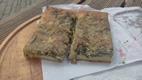 Shapqat, torta maíz frito rellena de espinacas