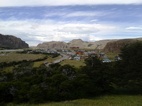 El Chalten visto durante el ascenso a los miradores de Laguna Capri y monte Fritz Roy
