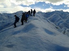 Trekking sobre la pared sur del Perito Moreno