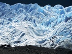 Trekking sobre la pared sur del Perito Moreno
