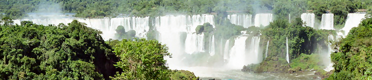 Las cataratas de Iguazú vistas desde Brasil