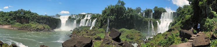 Vista panorámica desde el embarcadero frente a la Isla de San Martín