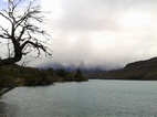 Lago Pehoé junto al campamento
