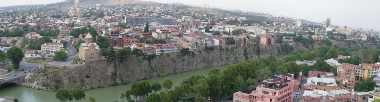 Vistas de Tbilisi desde la Fortaleza Narikala