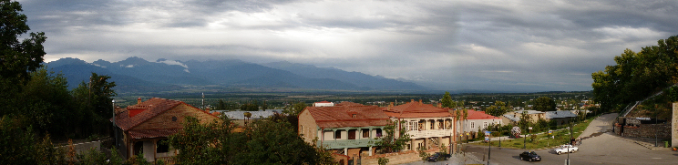 Telavi a los pies de los montes Tsiv-Gombori