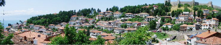 Ohrid des de Church Mother of God Perivleptos