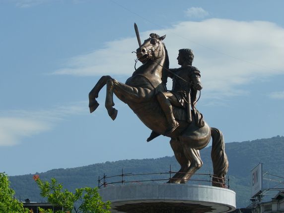 Alejandro Magno en Macedonia Square, Skopje