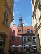 Calles del centro histórico de Riga