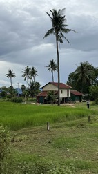 Paisaje en la carretera entre Kampot y Kep