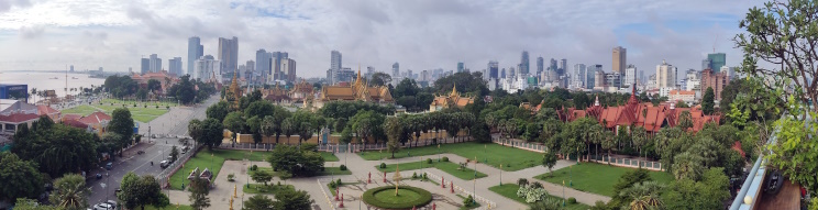 Vistas desde la azotea del The Frangipani Royal Palace Hotel