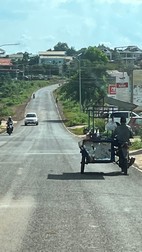 En las carreteras de Camboya