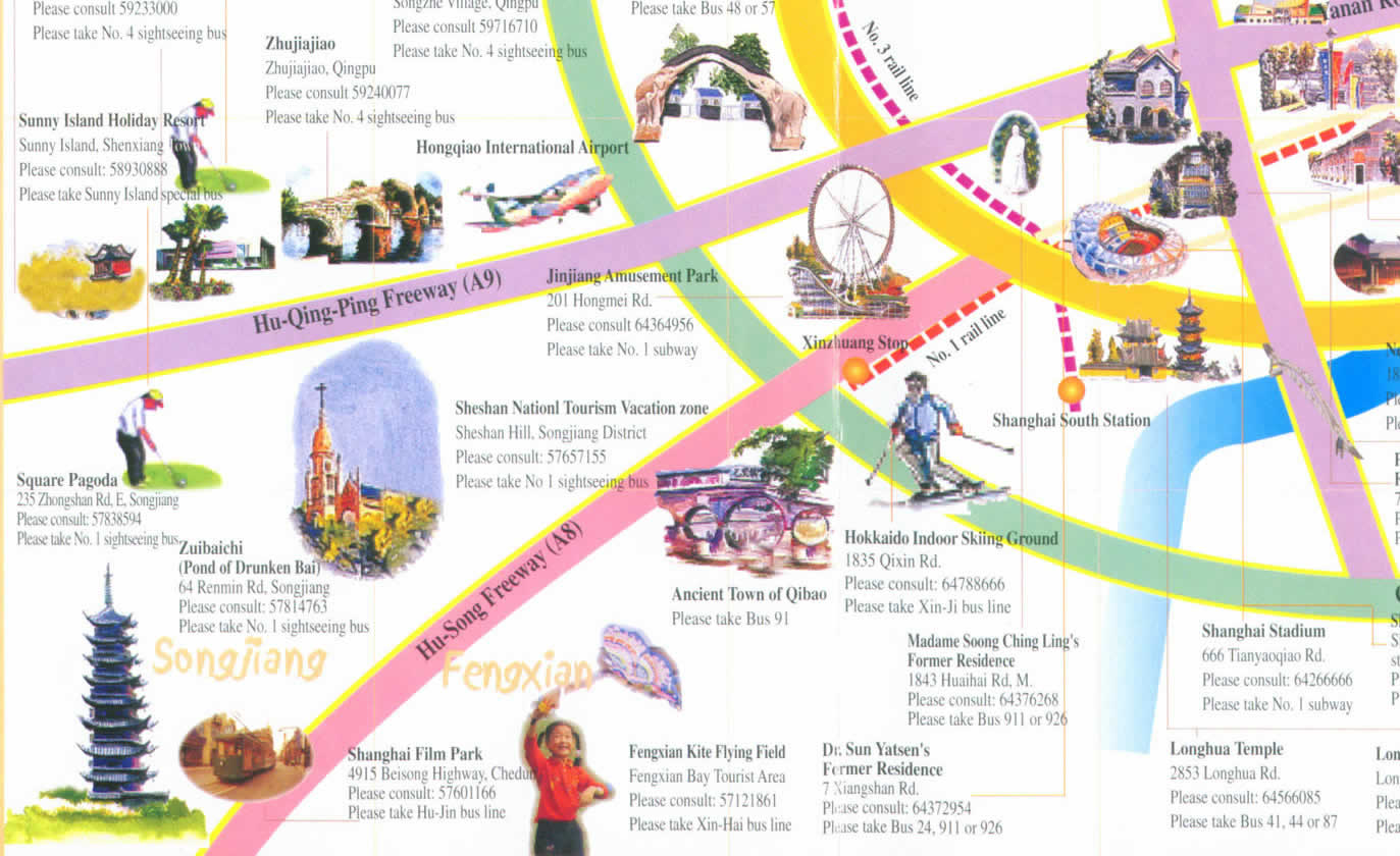 Shanghai tourist map