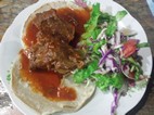 Gallo de carne de res, Soda Kawe, Cahuita