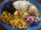 Casado de pollo, Soda Viquez, La Fortuna