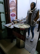 Vendedora callejera de Halusky