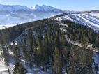 Vistas desde la torre del Treetop Canopy Walk en Bachledka