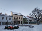 Calle Hradná, centro de Kezmarok