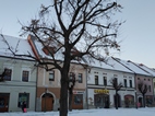 Calle Hradná, centro de Kezmarok