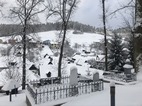 Vista del pueblo desde la Iglesia de Leštiny