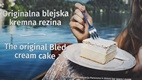 Kremma rezina, popular tarta de vainilla del Lago Bled