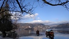 Pietnas, barcas tradicionales, volviendo de la Isla de Bled