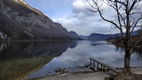 Vistas desde el camino que bordea el lago Bohinj