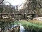 Vistas desde el camino que bordea el lago Bohinj