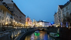 Río Ljubljanica a su paso por el centro de la ciudad