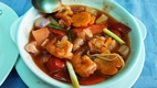 Sour and sweet shrimp, Trudi’s Place