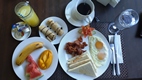 Desayuno en Loboc River Resort, isla de Bohol