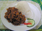 Red red con arroz, Rte. Couples (Kumasi)