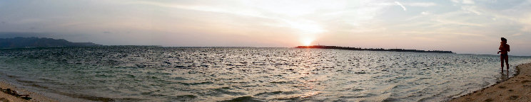 Atardecer en la costa oeste de Gili Air