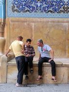 Intentando comunicarnos en Masjed e Emmam