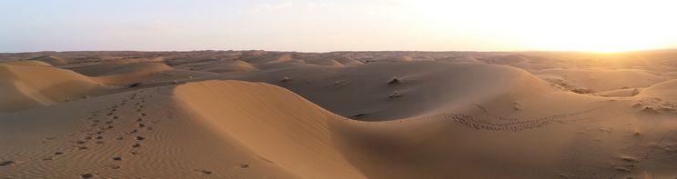 Puesta de sol en el Desierto de Kavir