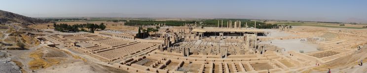 Vista panorámica de Persépolis