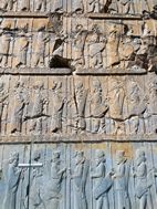 Bajorrelieves en el acceso al Tripylon, Persépolis