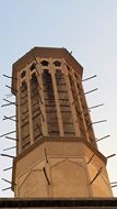 Torre de viento del Pabellón de verano de los Jardines de Bagh-e Dolat Abad