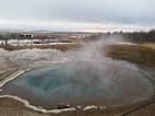 Géiser Blessi, área geotermal del valle Haukadalur