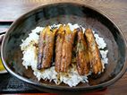 Arroz con anguila a la barbacoa, Hiyashi Rest., Miyajima