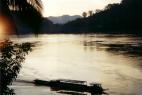 Atardecer en el rio Nam Khan
