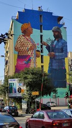 Graffitis en la zona de Hamra St
