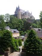 Colina de Vianden con el castillo al fondo