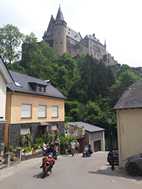 Colina de Vianden con el castillo al fondo